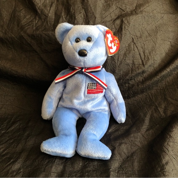 Ty Other - 2001 Ty Beanie Baby America Commemorative Blue Patriotic September 11th Bear nwt
